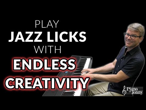 Play jazz piano licks with endless creativity with this exercise.