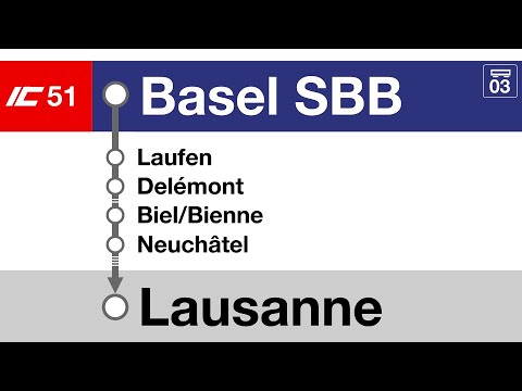 SBB CFF Ansagen/annonces » IC51 Basel SBB — Lausanne | ICN | SLBahnen