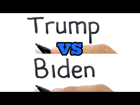 US election 2020 , How to turn words TRUMP & BIDEN...