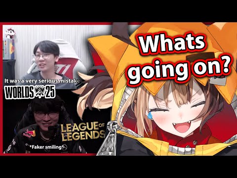 Gigi Reacts to Funny Post-Worlds Clips of Faker and Doran Trolling and Griefing Their Games 【HOLOEN】