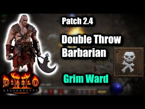 The THROW Barb! Is it any good now? Grim Ward is awesome! - Patch 2.4 Diablo 2 Resurrected