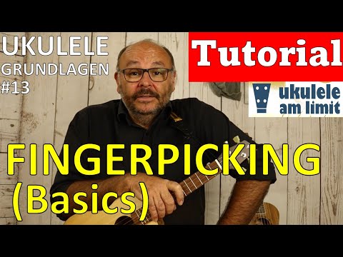 Ukulele Grundlagen 13: TRAVIS-PICKING/FOLK-FINGERPICKING (Basics & Pattern#1) - Tutorial  deutsch
