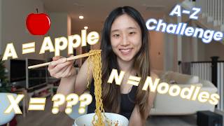 Eating in Alphabetical Order for a Day | Alphabet Food Challenge