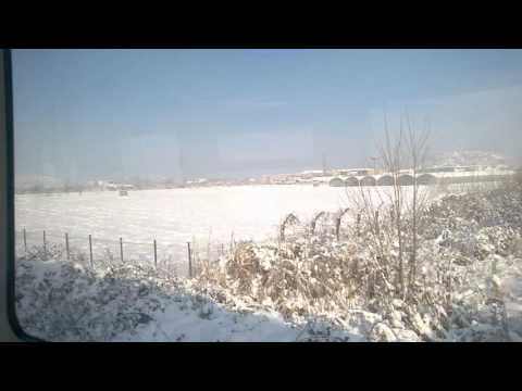 Iarna intre Leordeni si Calinesti (judetul Arges linia 901)