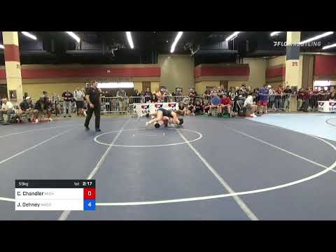 59 Kg Round Of 16 - Caylynn Chandler, Michigan Revolution Wrestling Club Vs Jaclyn Dehney, Massach