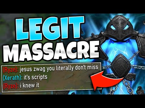 #1 XERATH WORLD EMBARRASSES CHALLENGER RYZE MAIN! (SKILLSHOT GOD) - League of Legends