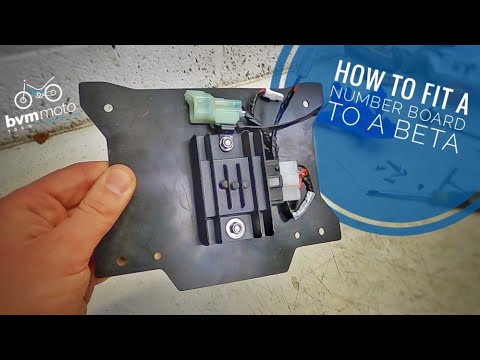 How To - Fit a number board to a Beta Evo