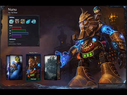 Nunu Bot Skin Spotlight Gameplay 1080p HD League Of Legends