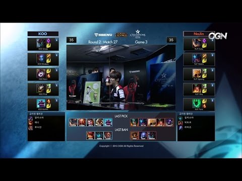 KOO vs NJE Game 3 Highlights - KOO TIGERS vs NAJIN E-MFIRE - Week 10 LCK Champions Korea Summer 2015
