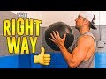 Are You Doing This Right❓Here's How To Do The 'WALL BALL' Exercise