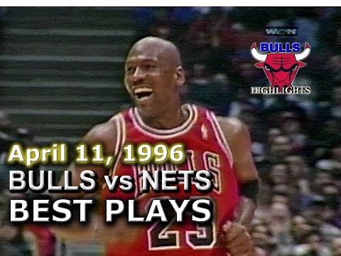 April 11 1996 Bulls vs Nets highlights