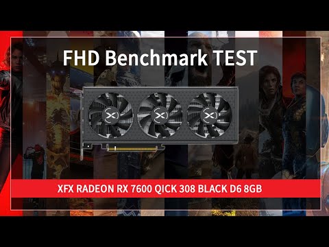 XFX 󵥿 RX 7600 QICK 308 BLACK D6 8GB