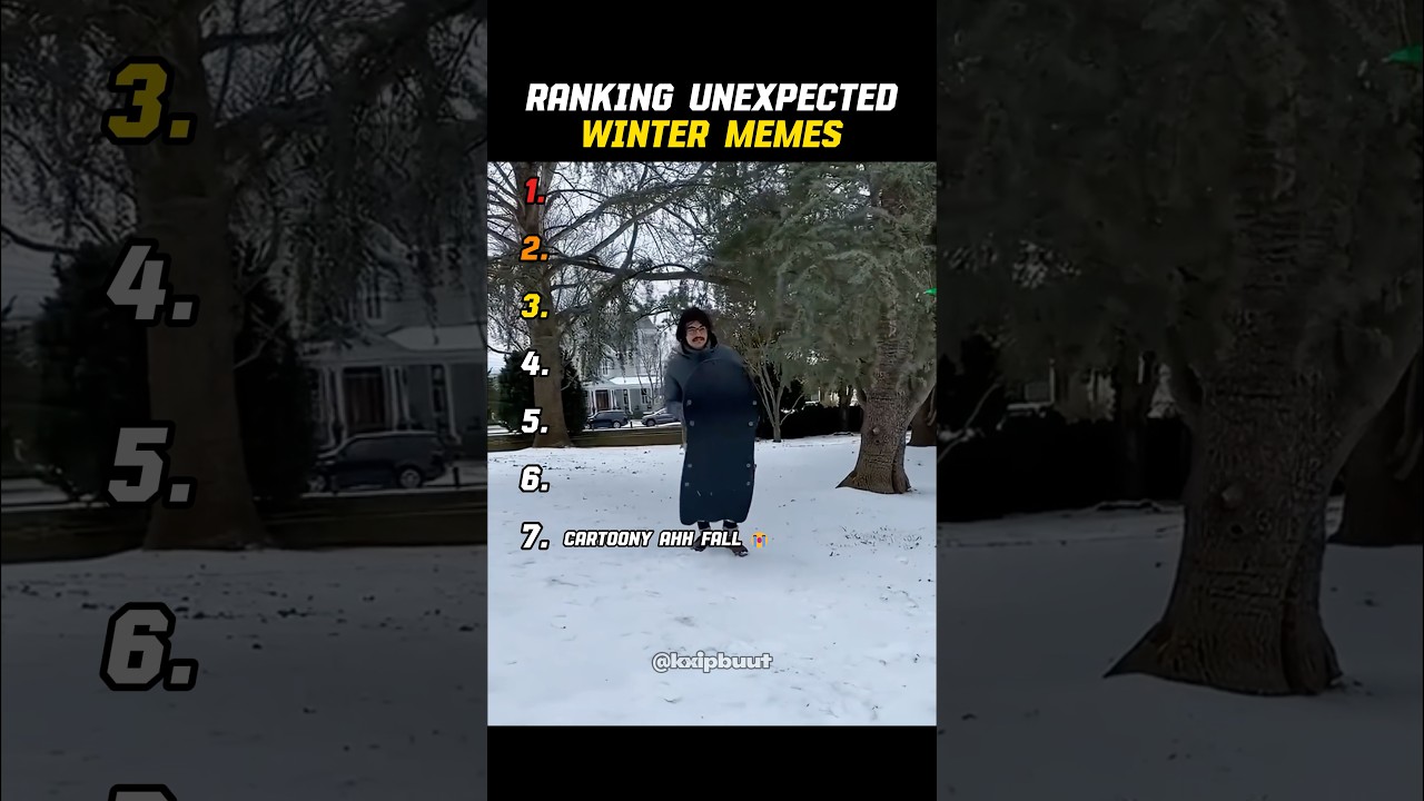 Ranking Most Unexpected Winter Memes 🤯 #ranking #memes #funny #tiktok