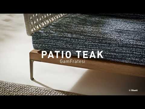 Minotti 2022 Collection - Patio Teak by GamFratesi