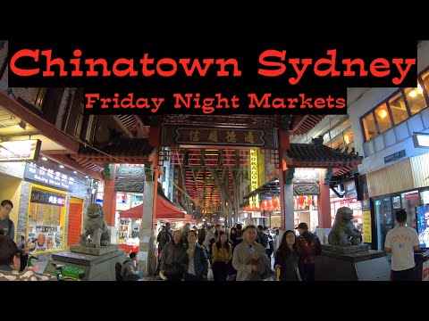Chinatown Sydney Australia Friday Night Markets (HD)