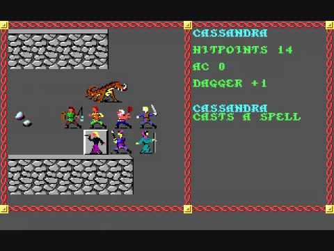 AD&D Pool of Radiance Combat Scene - Basilisk