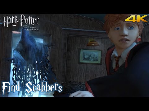Harry Potter and the Prisoner of Azkaban PS2 'Find Scabbers' Walkthrough (4K)