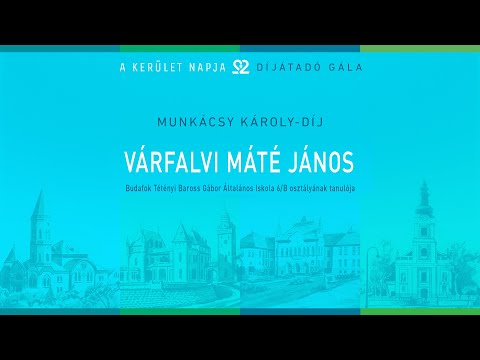 Kerület Napi díjazottak 2024: Várfalvi Máté János