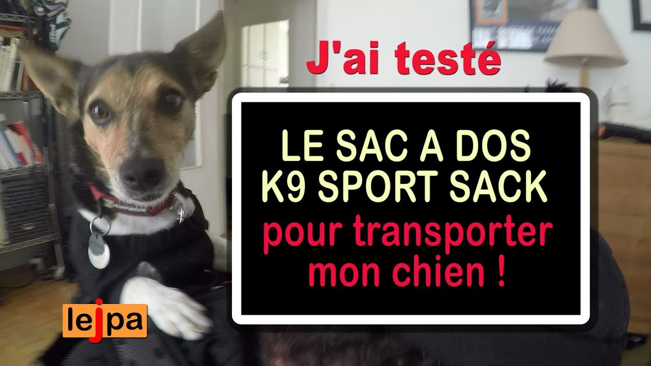 Le sac à dos pour transporter son chien K9 sport sack