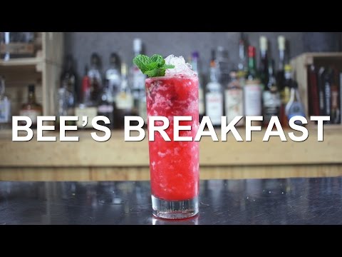 Bee's Breakfast Gin Cocktail Recipe - featured on Imbibe Magazine!