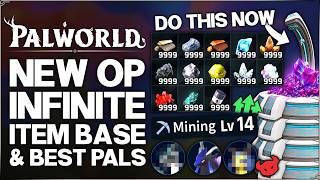 Palworld 1.0 - New INFINITE ALL Items Resource Base - TRUE Best Work Pals Guide & INSANE Build Tips!