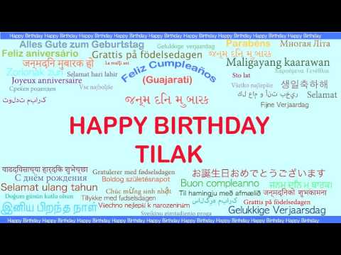 Tilak   Languages Idiomas - Happy Birthday