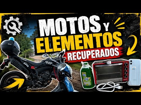 Policia de Salta. DiMEP- Tartagal recuperaron motos y diferentes elementos 
