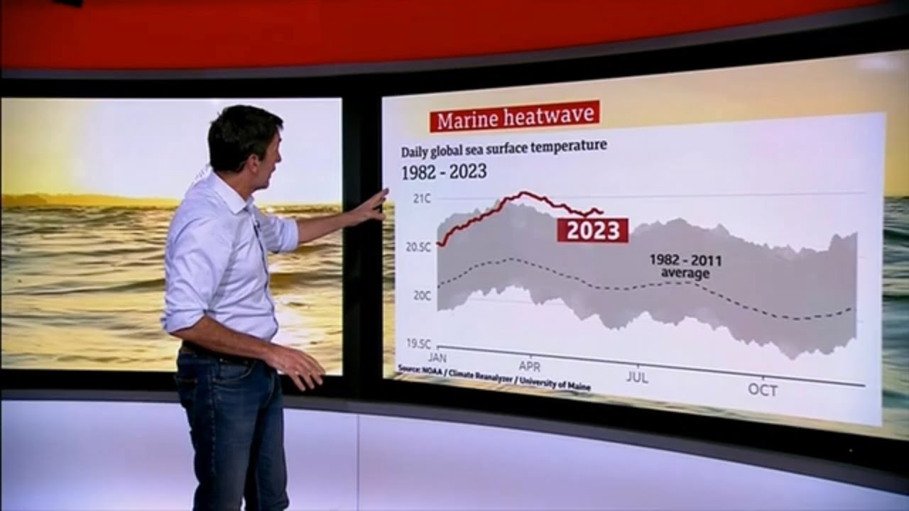 BBC news : Servere marine heatwave off the coast of Britain and ireland.