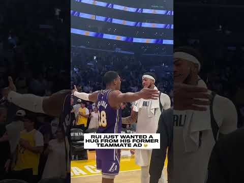 Rui Hachimura le pidió un abrazo a Davis 🥹