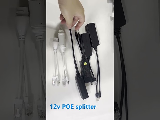 Vídeo relacionado con Xiatiaosann Adaptadores pasivos de alimentación Ethernet RJ45 PoE Divisor de inyector 5,5 x 2,1 mm DC Adaptador de Corriente, 4 pares