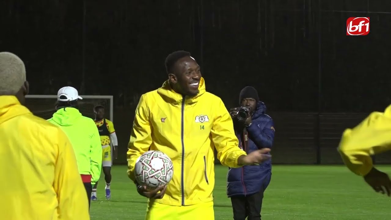 Dernier entraînement des Étalons avant la rencontre de ce soir. Le moral est au beau fixe