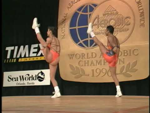 Sandra Arriagada, Jaime Salgado (Chile) - 1996 World Aerobic Championship