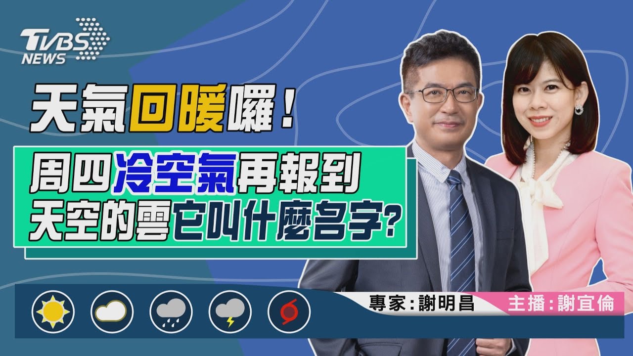 一張圖秒懂本週天氣　今明回暖零星雨　週三開始轉濕冷！