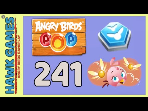 Angry Birds Stella POP Bubble Shooter Level 241 - Walkthrough, No Boosters