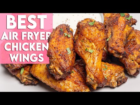 Easy Air Fryer Chicken Wings Recipe | Munchy Goddess