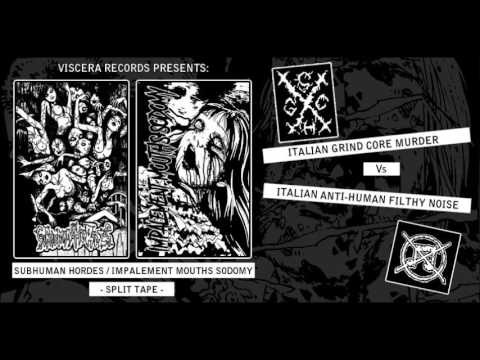 Subhuman Hordes/Impalement Mouths Sodomy-split cd full ep(2017-Grindcore-Filthy Noise/Goregrind)