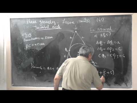 Lesson GEO 160-  Inscribed circle