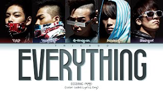 BIGBANG (빅뱅) - Everything (Color Coded Lyrics Eng)