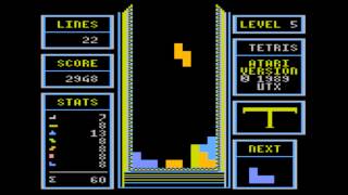 Tetris (UTX) for the Atari 8-bit family