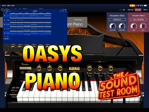 KORG Module & Korg Gadget Updated with OASYS Piano IAP - Demo for the iPad