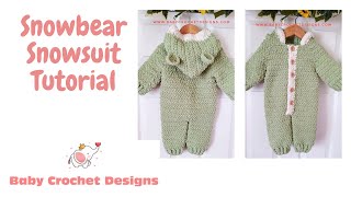Download lagu Snowbear snow suit Crochet Tutorial mp3 Download lagu Snowbear snow suit Crochet Tutorial mp3