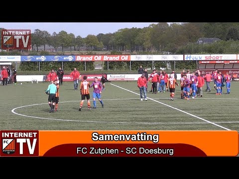 Samenvatting FC Zutphen zon 1 - Sportclub  Doesburg (1-3)