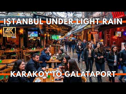 Istanbul Turkey 2026 4K Walking Tour | Karaköy to Galataport (Street Food, Cafes & Waterfront Vibes)