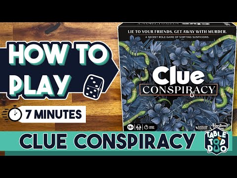 How to Play Clue Conspiracy (Cluedo Conspiracy Rules)
