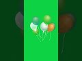 Balloons Flying Green Screen Animation