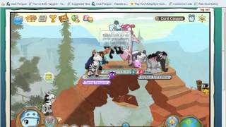 Animal Jam- Jumping on the bridge in Coral Canyons