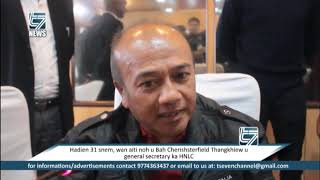 Hadien 31 snem, wan aiti noh u Bah Cherishsterfield Thangkhiew u general secretary ka HNLC 1