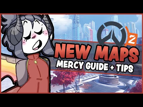 OVERWATCH 2 - Mercy GA Spots and Tech for ALL NEW MAPS | Guide + Tips