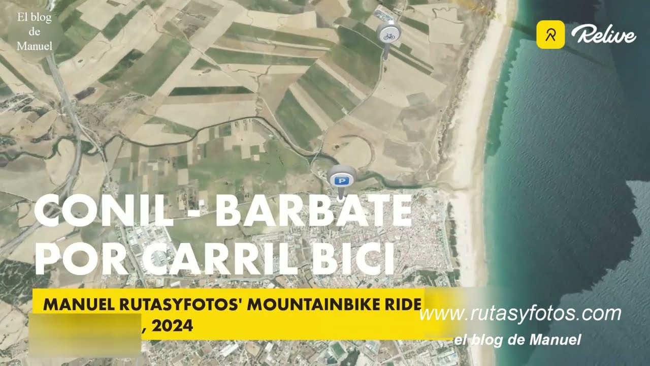 Miniatura del vídeo: Vídeo de ruta en bici entre Conil, Barbate y La Breña