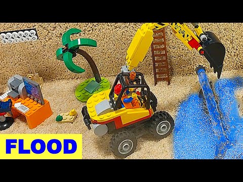 LEGO FLOOD Pipe Breakage: ROAD BRIDGE and RAILWAY Collapse - ep 50